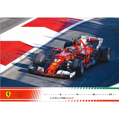 2018 Official Ferrari F1 kalender