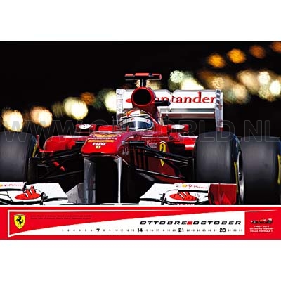 2012 Official Ferrari F1 kalender