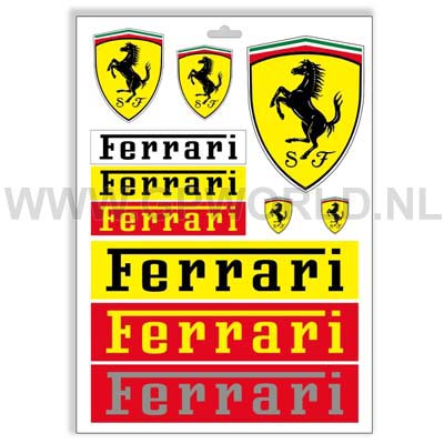 Ferrari stickerset