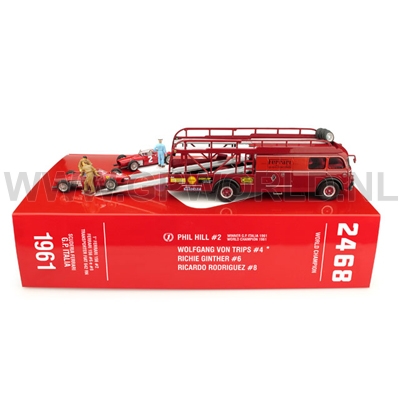 Ferrari race transporter set 1961