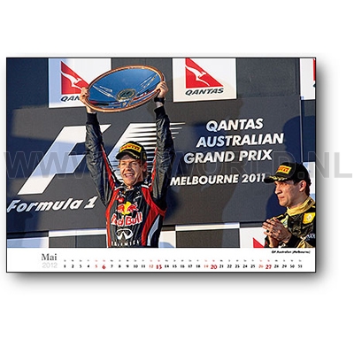 2012 Sebastian Vettel kalender