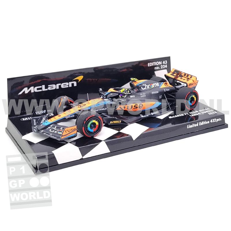 Minichamps 1/43 MCLAREN F1 MCL60 Lando Norris Bahrain 2023 - Prévente
