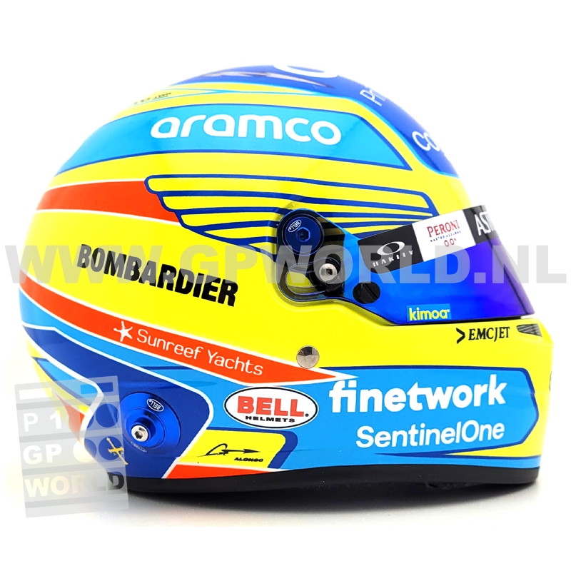 2023 helmet Fernando Alonso 1/2 Bell Sports GPworld Racing Merchandise