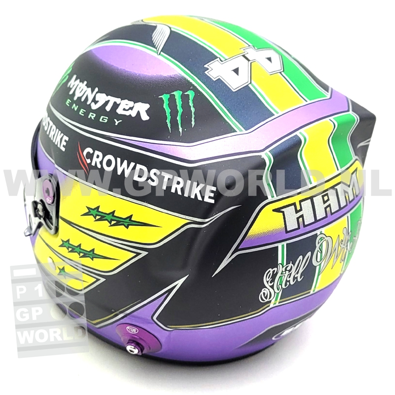 2021 helmet Lewis Hamilton | Brazil - 1/2 Bell Sports - GPworld Racing
