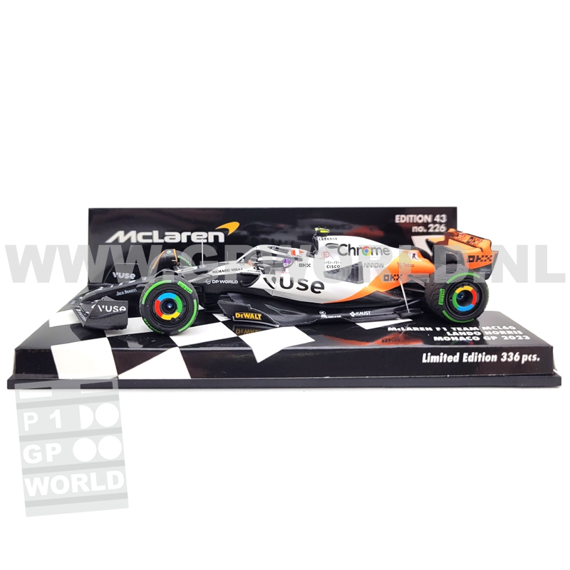 Miniature McLaren MCL60 Lando Norris – Monaco GP 2023 – Minichamps 1/43