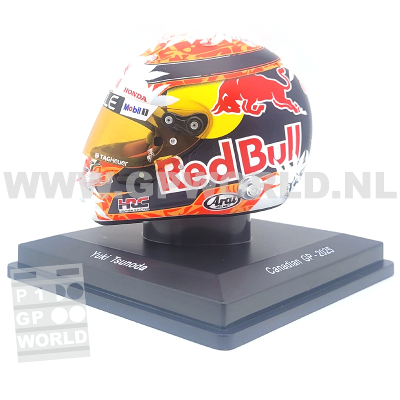 2025 helmet Yuki Tsunoda | Canada GP - 1/5 Spark Models - GPworld