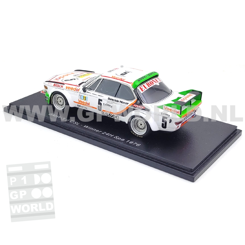 1976 BMW 3.0 CSL #5 - 1/43 Spark Models - GPworld Racing Modelcars