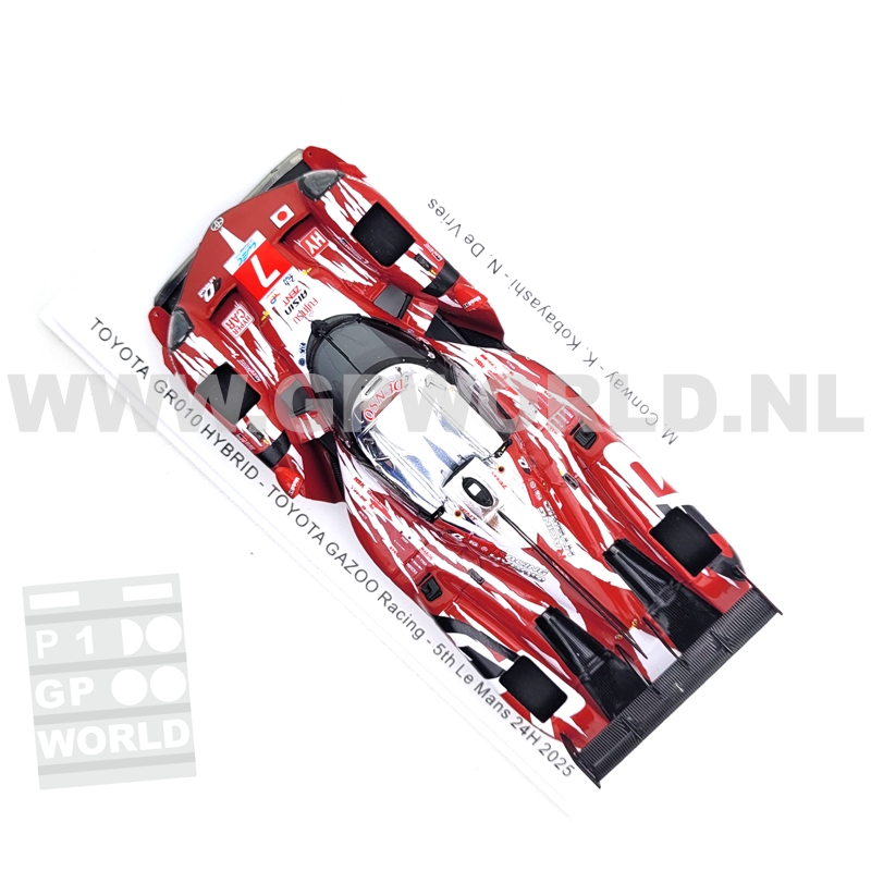 2025 Toyota GR010 Hybrid #7 - 1/43 Spark Models - GPworld Racing