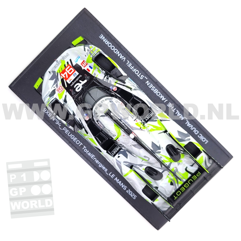 2025 Peugeot 9x8 #94 - 1/43 Spark Models - GPworld Racing Modelcars