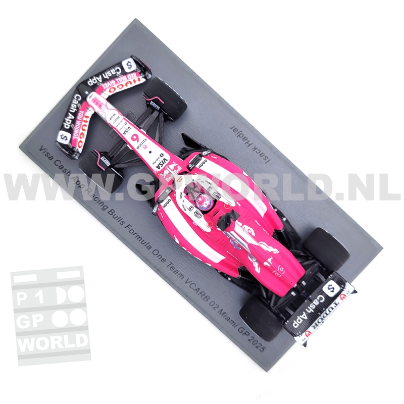 2025 Isack Hadjar | Miami GP - 1/43 Spark Models - GPworld Racing