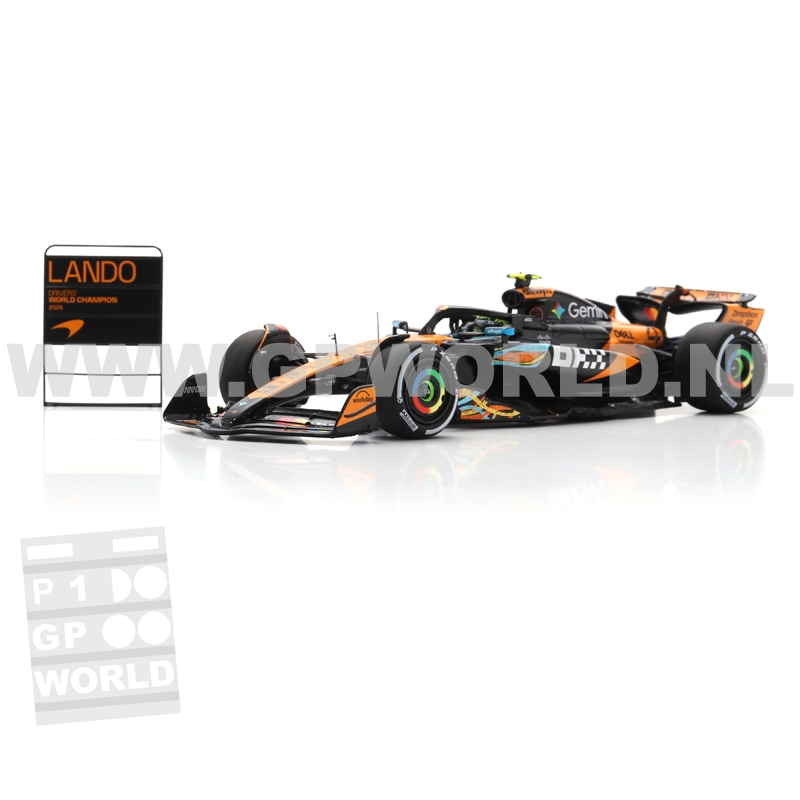 2025 Lando Norris | World Champion - 1/43 Spark Models - GPworld