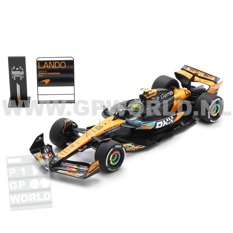 2025 Lando Norris | World Champion - 1/18 Spark Models - GPworld