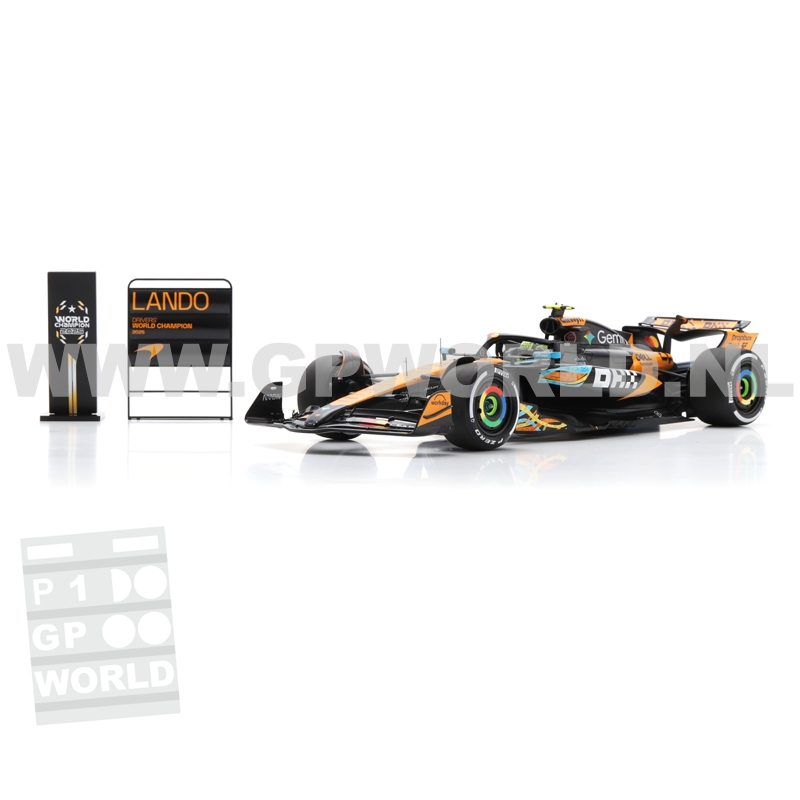 2025 Lando Norris | World Champion - 1/18 Spark Models - GPworld