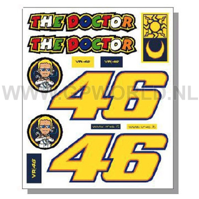 Valentino Rossi stickervel 1