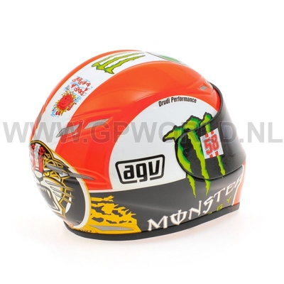MINICHAMPS VALENTINO ROSSI Modèle Casque Moto Agv 1:10 Barcelone 2008 Motogp EUR 27,36 - FR