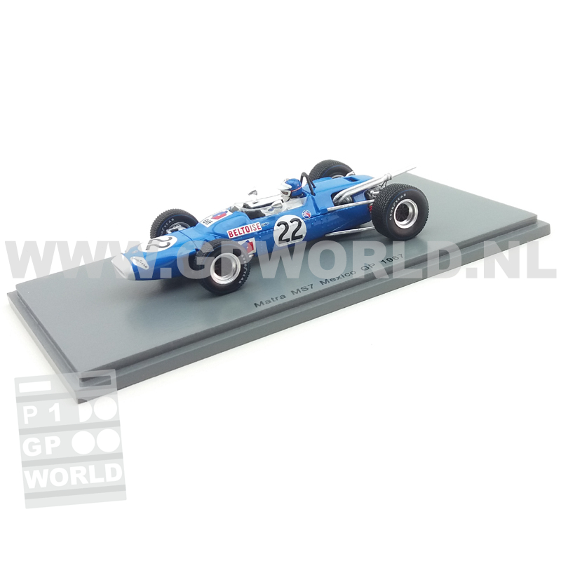 Matra MS7 GP. México n°22 Jean-Pierre Beltoise (1967) Spark S4289 1:43