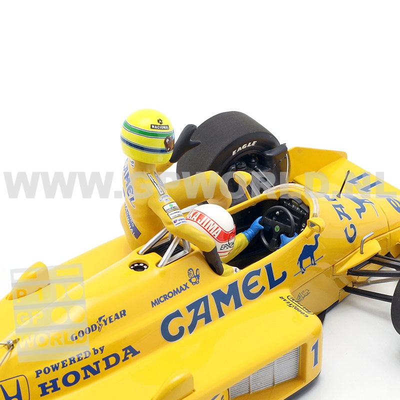 1:43 figurine pilote Ayrton Senna 1987 Mc laren driver figure