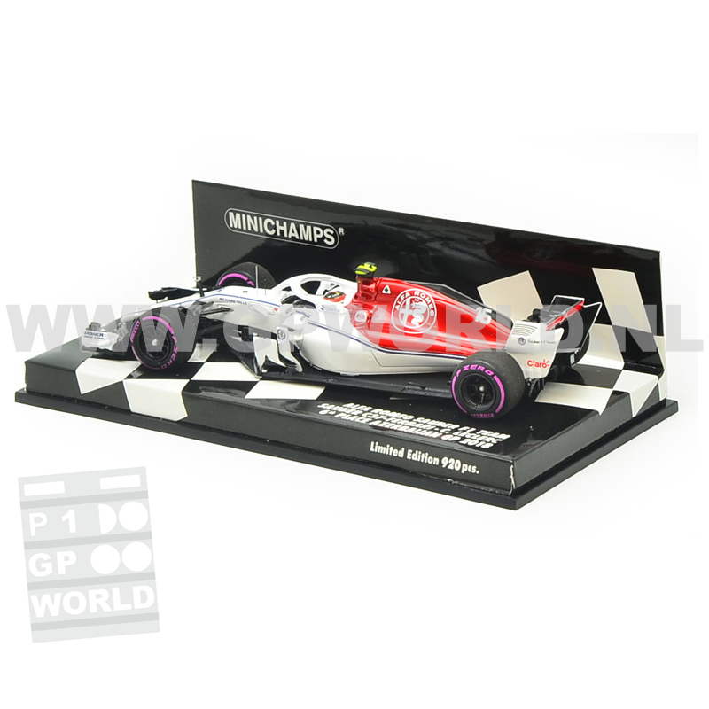 ミニチャンプス1/43 アルファロメオC37ルクレール 2018アゼルバイジャン 2018 Charles Leclerc | Azerbaijan - 1/43 Minichamps (resin