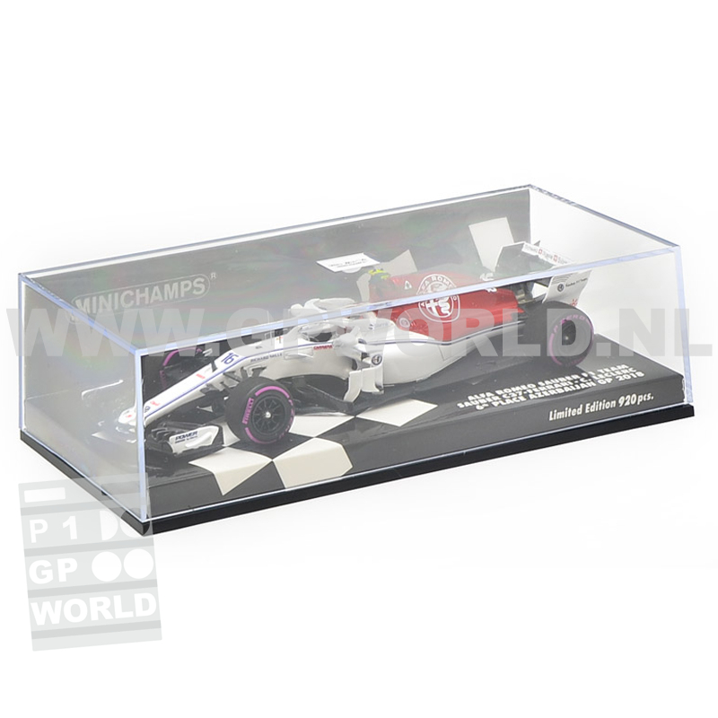 ミニチャンプス1/43 アルファロメオC37ルクレール 2018アゼルバイジャン 2018 Charles Leclerc | Azerbaijan - 1/43 Minichamps (resin