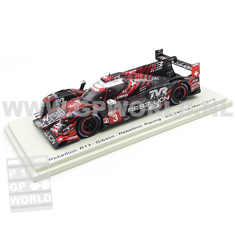 2018 Rebellion R13 #3 - 1/43 Spark Models - GPworld Racing Modelcars