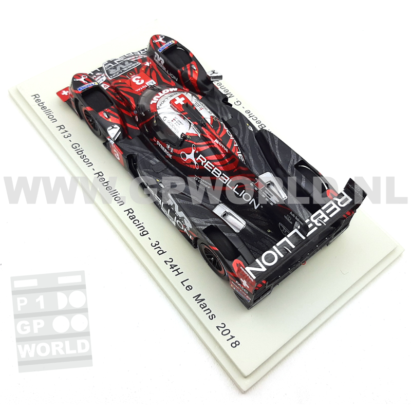2018 Rebellion R13 #3 - 1/43 Spark Models - GPworld Racing Modelcars