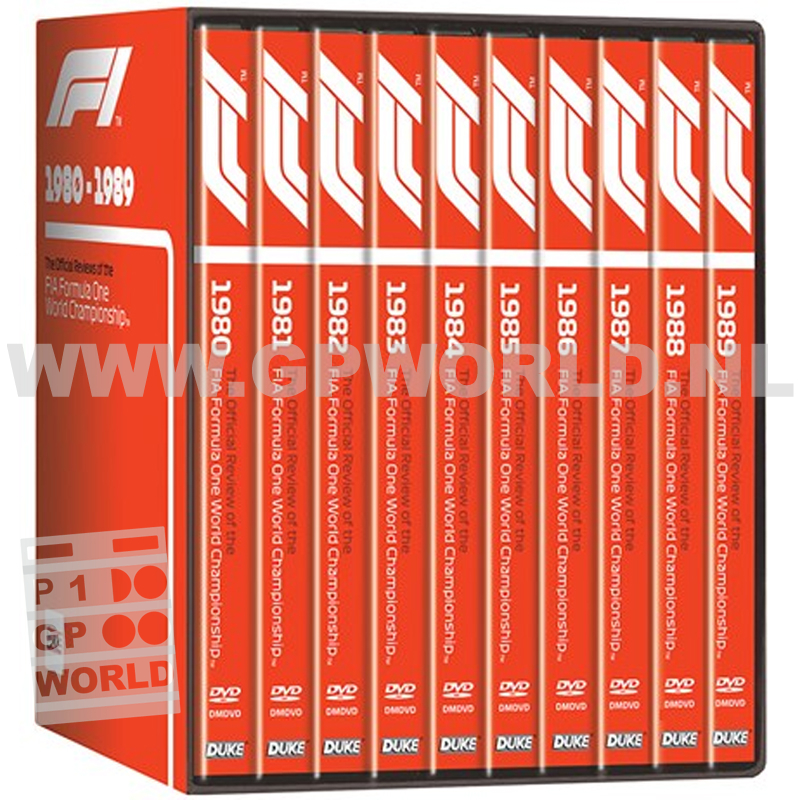 DVD FORMULA ONE 1980-89 BOX SET