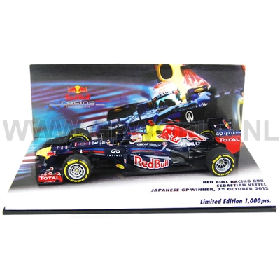 2012 Sebastian Vettel | Suzuka - 1/43 Minichamps - GPworld Racing