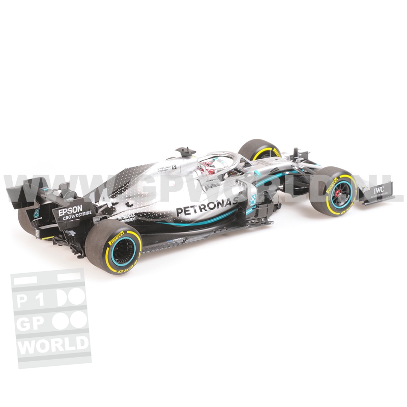 Miniature F1 Minichamps 1/18 - Mercedes W10 Lewis Hamilton - Monaco 2019 - Limited
