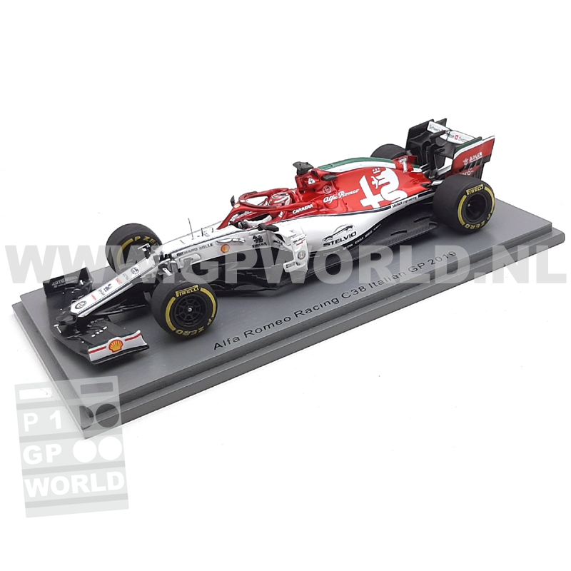 1/43 Alfa Romeo Racing C38 イタリアGP 2019 2019 Kimi Raikkonen | Italian GP - 1/43 Spark Models - GPworld
