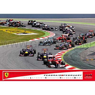 2012 Official Ferrari F1 kalender