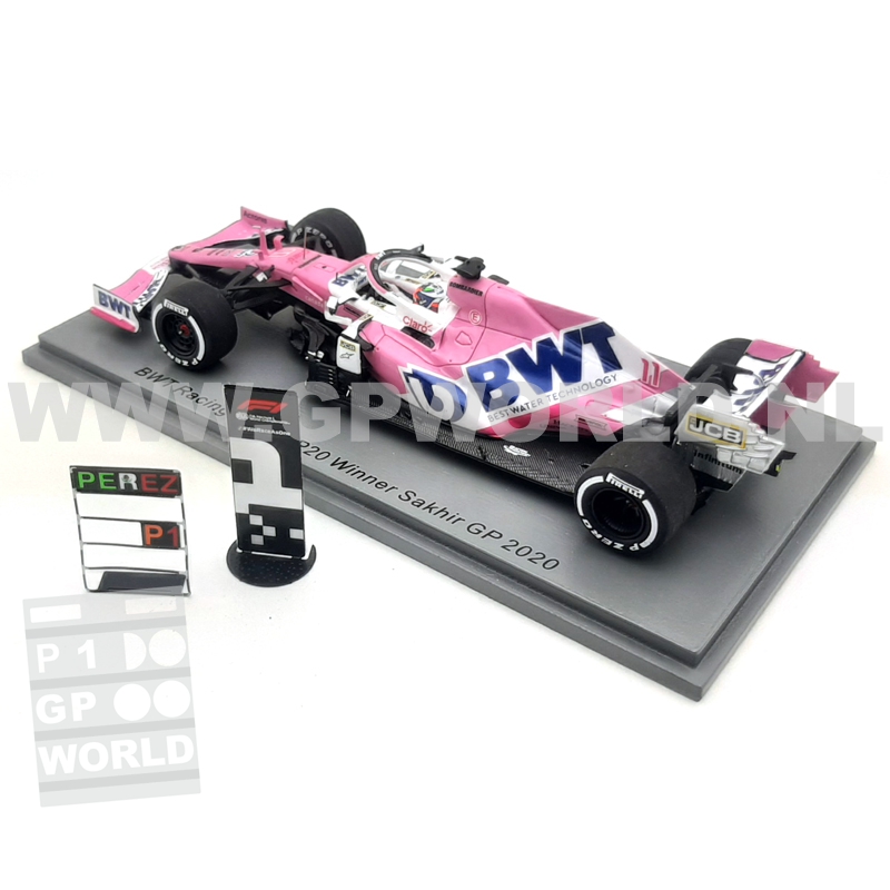 2020 Sergio Perez | Winner Sakhir - 1/43 Spark Models - GPworld