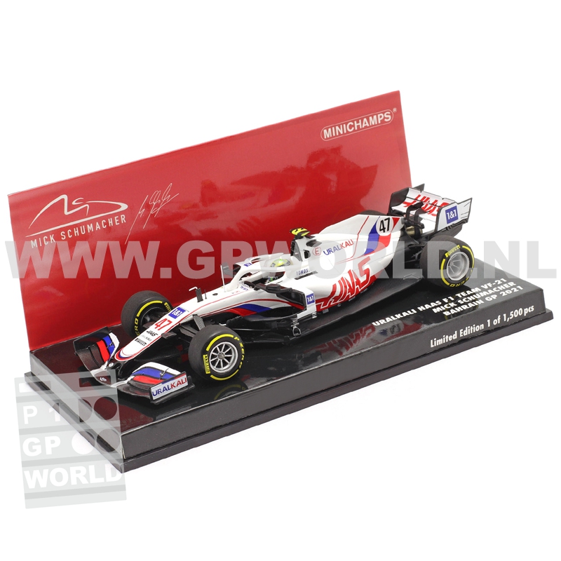 Minichamps 1:18 Mick Schumacher Haas VF-21 #47 Bahreïn GP formule 1 2021 113210147 modèle