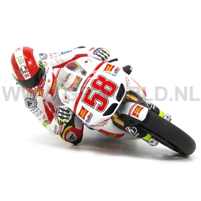 2011 figuur Marco Simoncelli | hanging - 1/12 Minichamps
