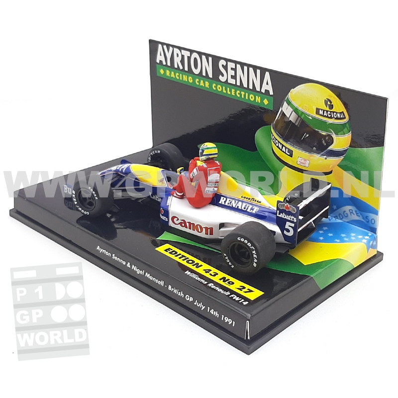 1991 Nigel Mansell / Senna Taxi - 1/43 Minichamps - GPworld Racing