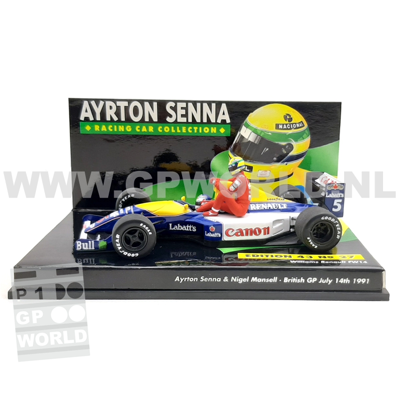 1991 Nigel Mansell / Senna Taxi - 1/43 Minichamps - GPworld Racing