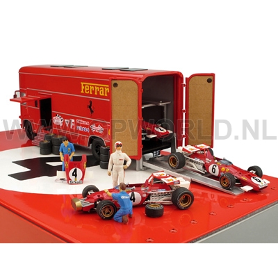 1970 Ferrari Transporter set - 1/43 Brumm / OldCars - GPworld