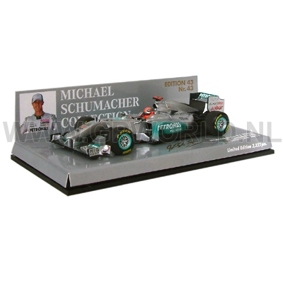 2011 Michael Schumacher showcar - 1/43 Minichamps - GPworld Racing