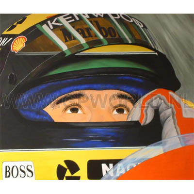 Ayrton Senna ansichtkaart