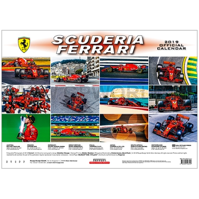 2019 Official Ferrari F1 kalender