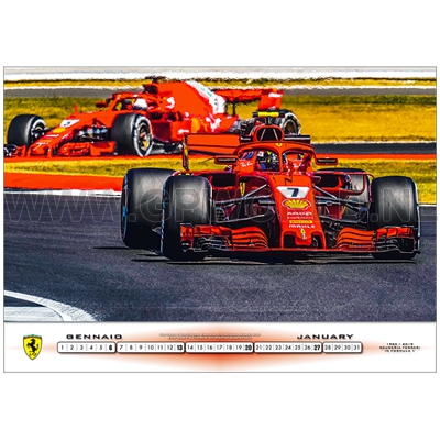 2019 Official Ferrari F1 kalender