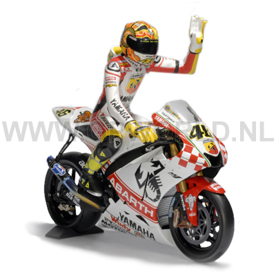Miniature Minichamps 1/12 Honda RC211V Rossi 2003 - Avec Figurine Philip Island
