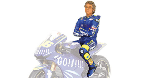 MINICHAMPS 312 030186 Valentino Rossi riding figure MotoGP Valencia 2003 1:12th 